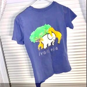 Ivory Ella Zoo animals Themed short-sleeve t-shirt top pocket elephant